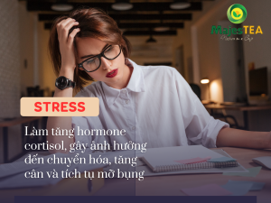 Căng thẳng dẫn đến tăng cân nhanh hơn
