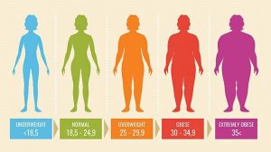 MỨC ĐỘ BÉO PHÌ THEO CHỈ SỐ BMI