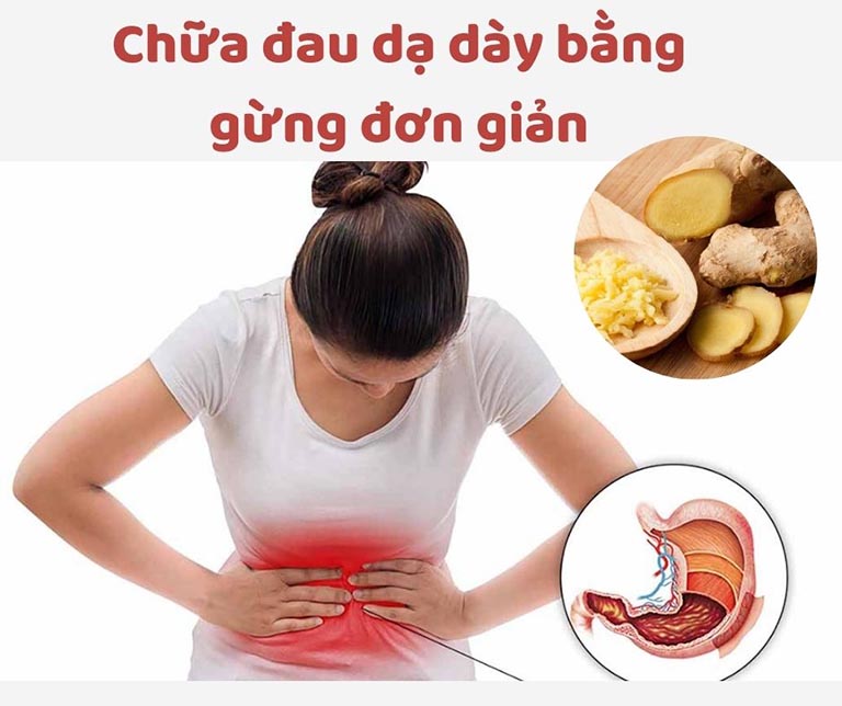 chữa đau dạ dày bằng gừng