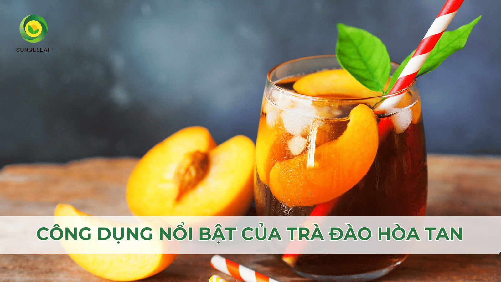 Trà Đào Hòa Tan SunBeleaf – Giải Pháp Thức Uống Hiện Đại, Tiện Lợi 