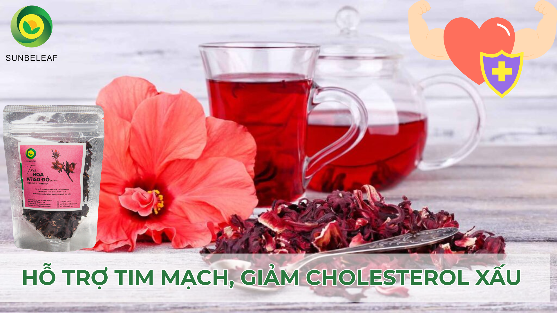 Trà Atiso Đỏ SunBeleaf – Giải Pháp Tự Nhiên Cho Người Cao Huyết Áp