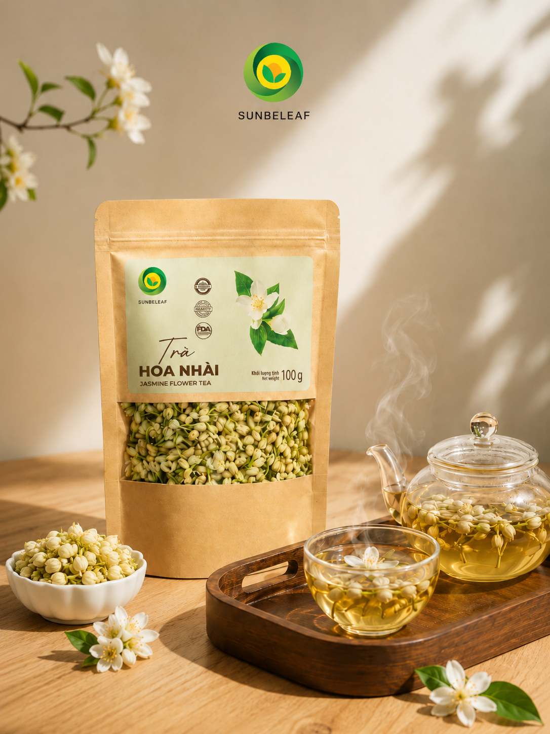 Hình ảnh trà hoa nhài 