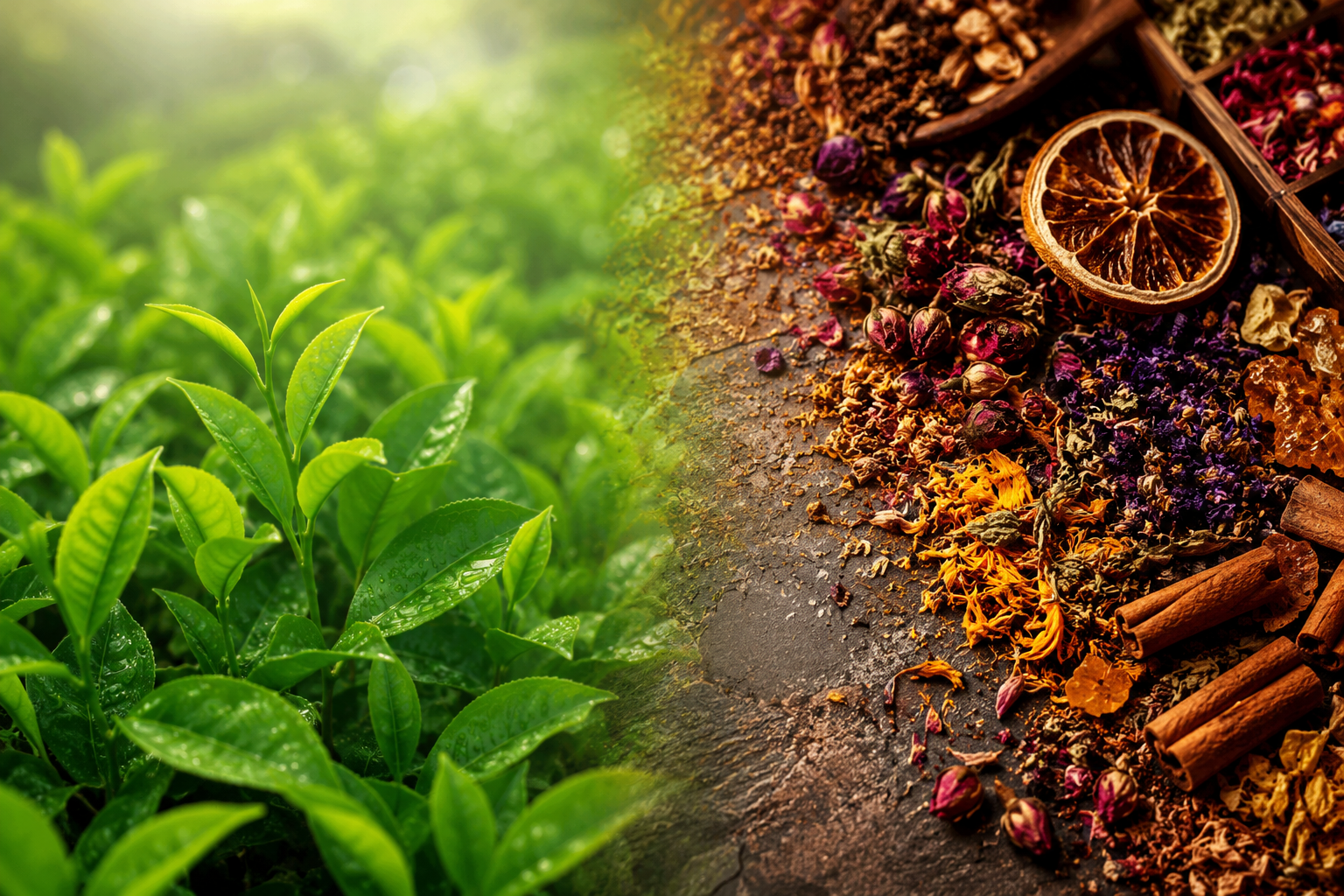 Phân biệt trà thảo mộc và trà truyền thống